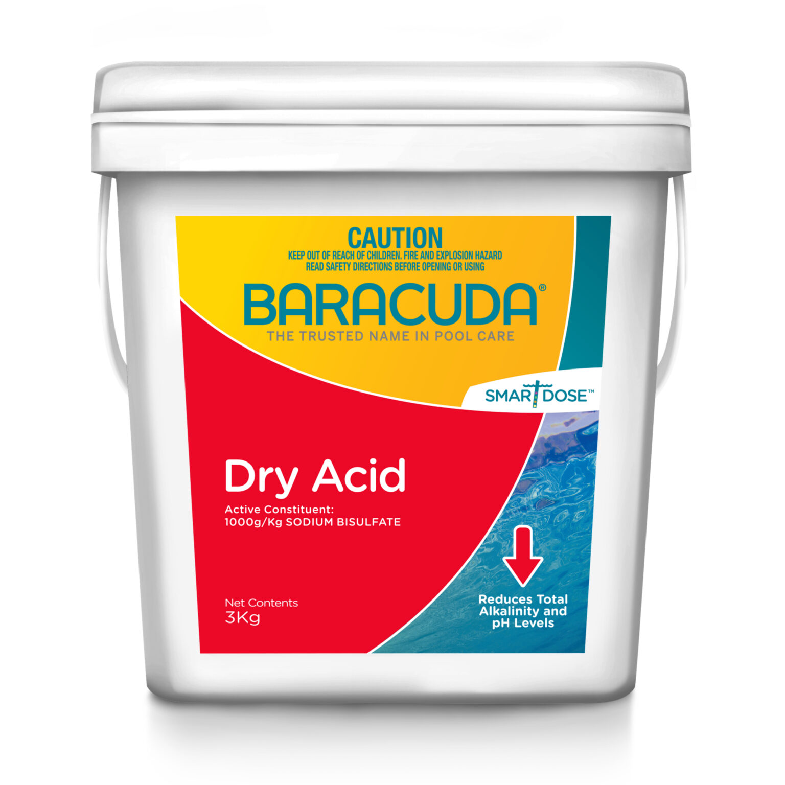 BARACUDA DRY ACID (POOL CLEAR DRY ACID) 3KG Coastal Rural Traders